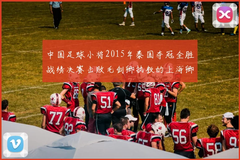 中国足球小将2015年泰国夺冠全胜战绩决赛击败毛剑卿执教的上海卿训